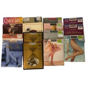 Lot Of 15 Womens Pantyhose Various Brands & Colors Size Small New